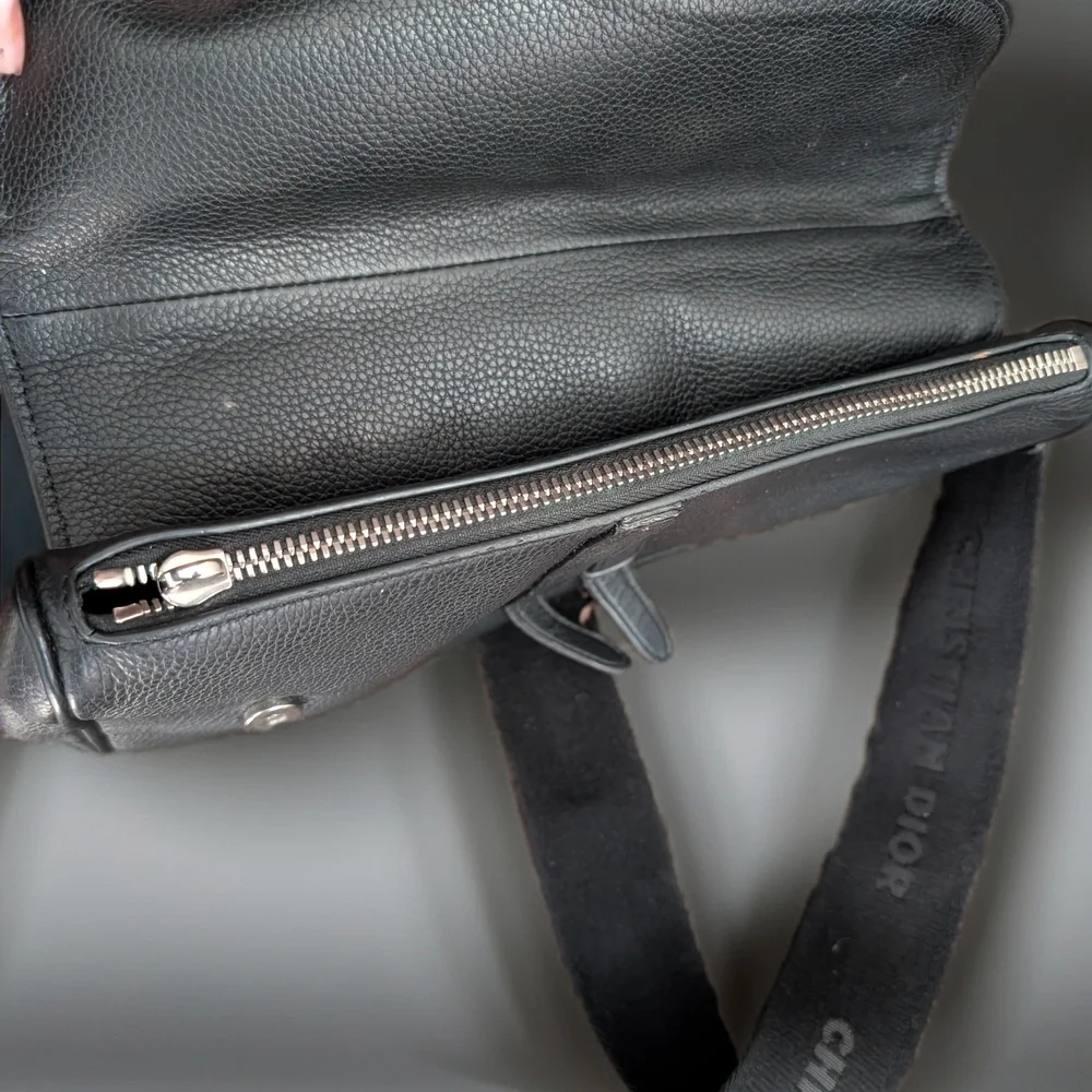 Authentic Dior Men's Black Saddle Bag - Picture 7 of 11